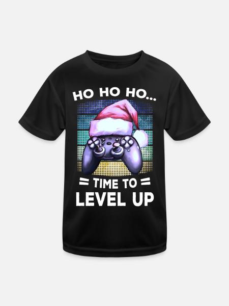 Cadeau de jeu de Noël Controller Gamblers - T-shirt sport Enfant - noir - Devant