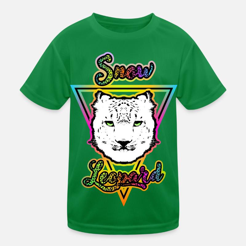 Snow Leopard Kids Functional T-Shirt