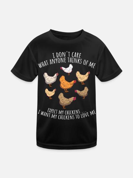 Drôle d’amateur de poulet Éleveur de poulet de volaille - T-shirt sport Enfant - noir - Devant