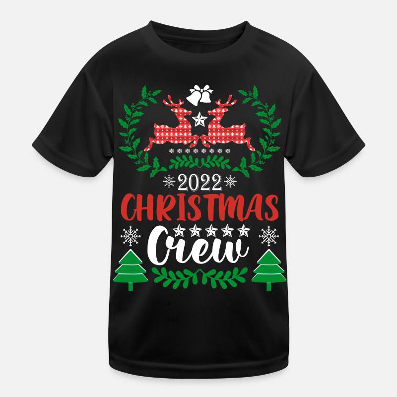 Rentier Weihnachten Pullover Kinder Funktions-T-Shirt