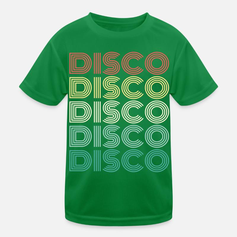 Disco - Retro repeating Kids Functional T-Shirt