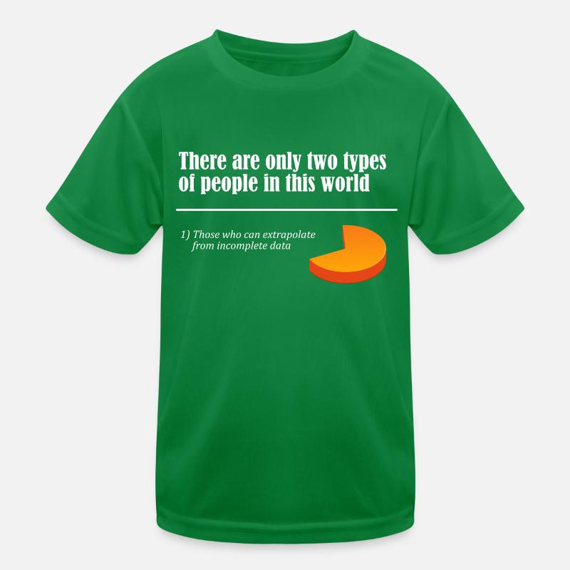 Deux types de personnes extrapolent des données incomplètes T-shirt sport Enfant