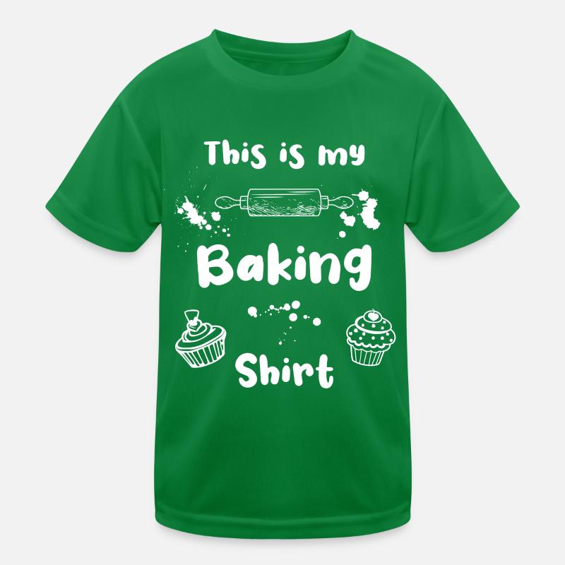 Backen Küche Nudelholz Cupcake Baking Kinder Funktions-T-Shirt