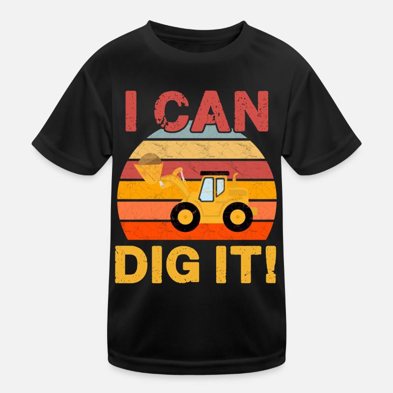 Ich kann es graben! Kinder Funktions-T-Shirt