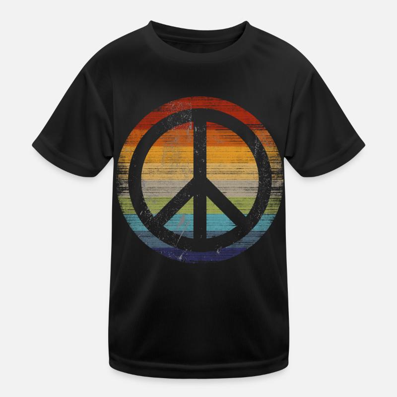Symbole de la paix Rétro T-shirt sport Enfant