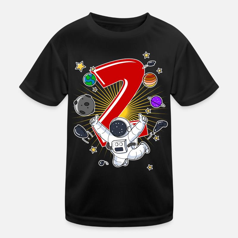 Astronaut 1 Year Old Space Rocket 2nd Birthday Kids Functional T-Shirt