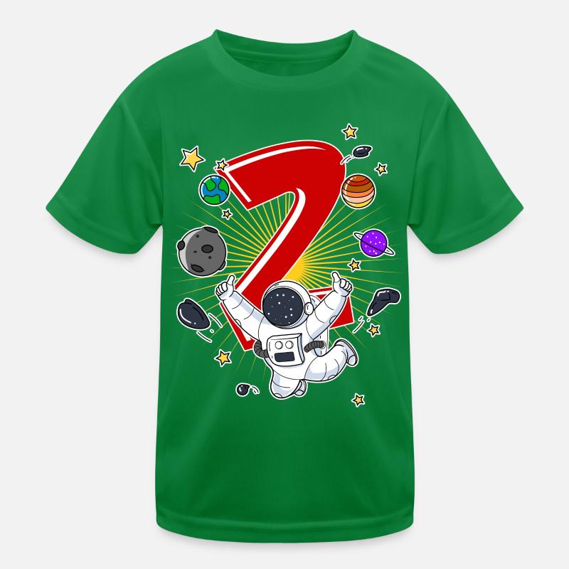 Astronaut 1 Year Old Space Rocket 2nd Birthday Kids Functional T-Shirt