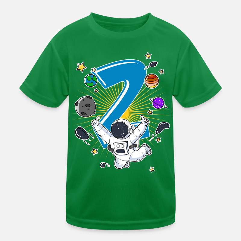 Astronaut 1 Year Old Space Rocket 2nd Birthday Kids Functional T-Shirt