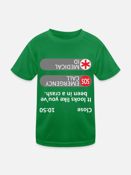 Es sieht so aus, als hättest du einen Unfall gehabt - Meme - Kinder Funktions-T-Shirt - Kelly Green - Vorne