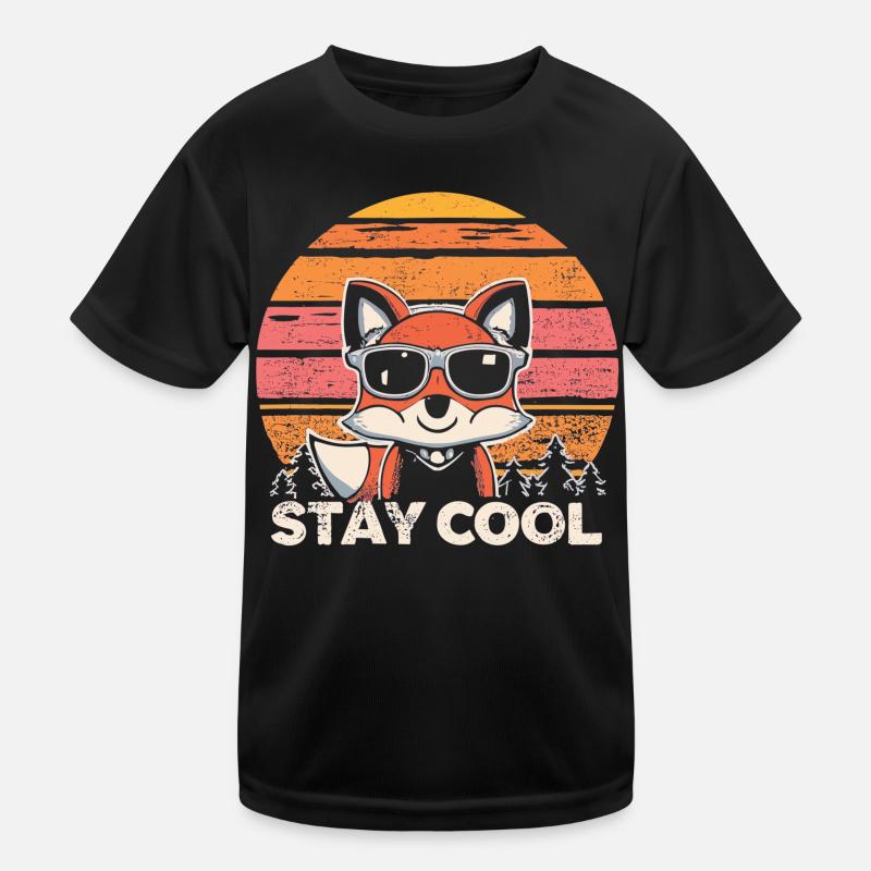 Chilling in fox style Kids Functional T-Shirt