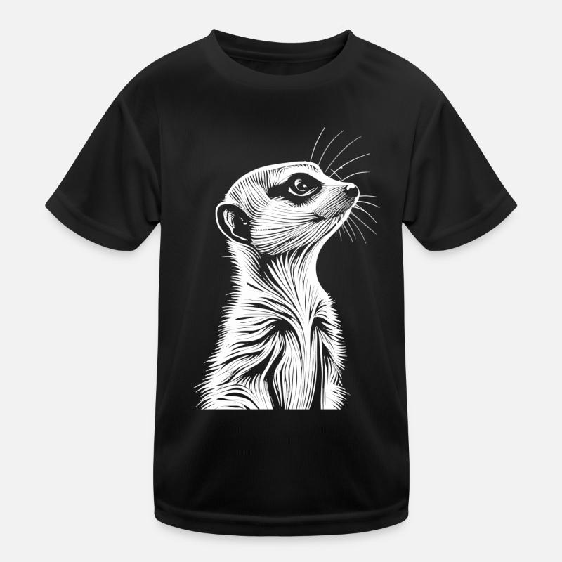 Mignons explorateurs: le portrait de suricate T-shirt sport Enfant