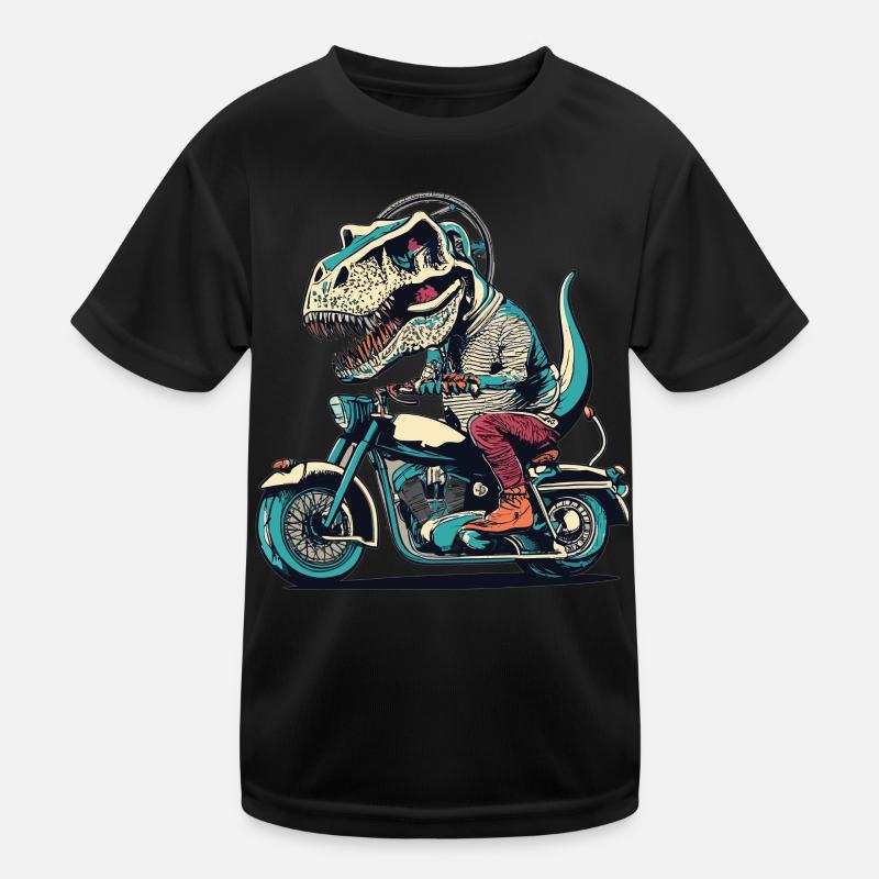 T-Rex Biker - A Primeval Ride Kids Functional T-Shirt