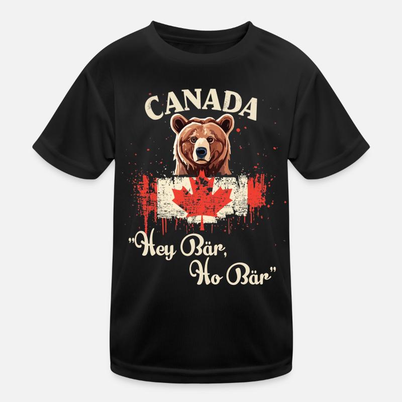 Aventure canadienne avec les ours T-shirt sport Enfant
