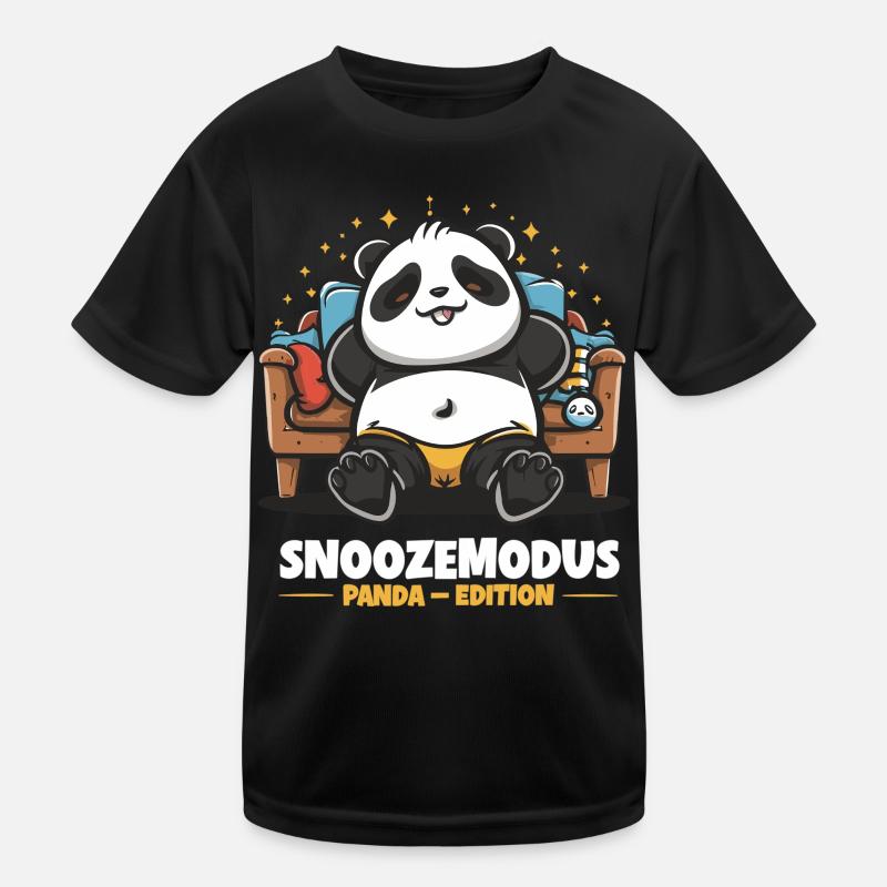 Snooze Mode - Panda Edition Kids Functional T-Shirt