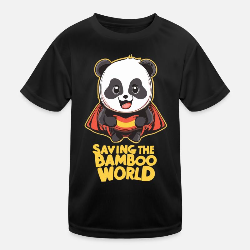 Panda en super-héros T-shirt sport Enfant