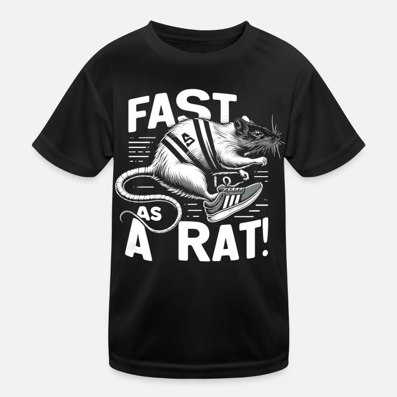 Schnelle Ratte: Laufender Champion Kinder Funktions-T-Shirt