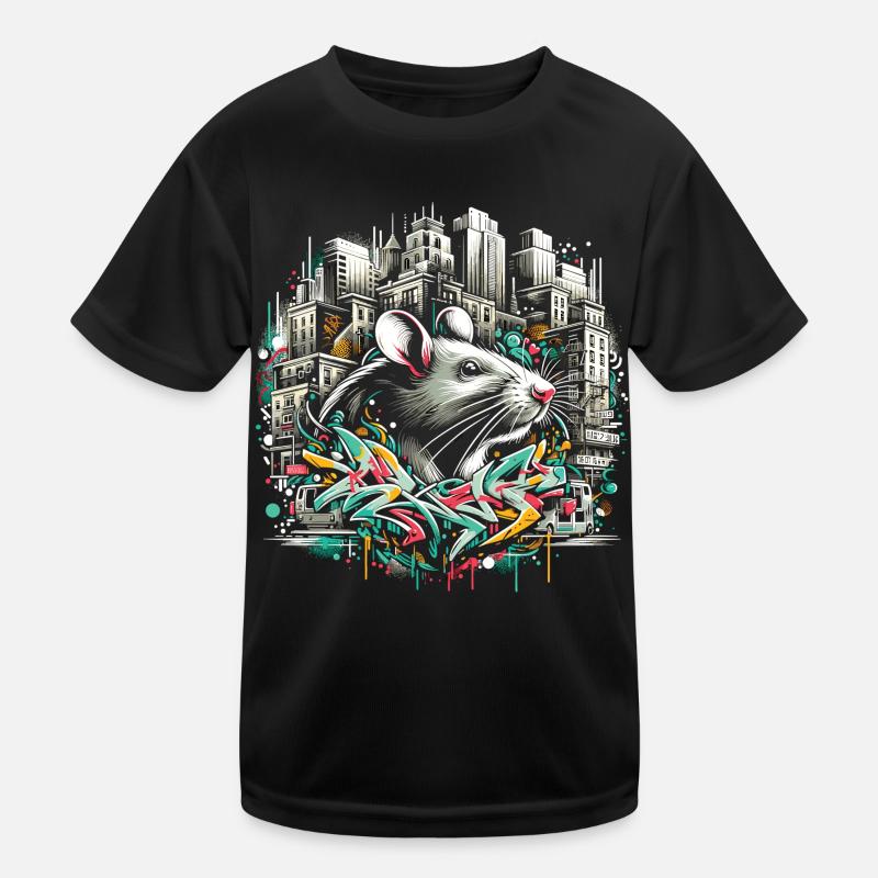 Rat urbain : Maître du mur de graffiti T-shirt sport Enfant
