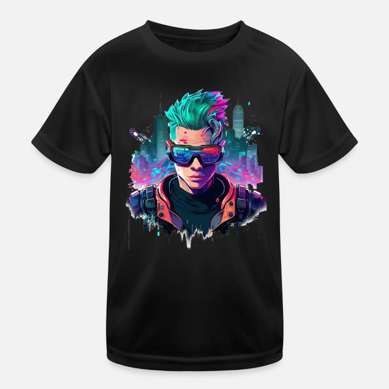 Cyber Gamer Kids Functional T-Shirt