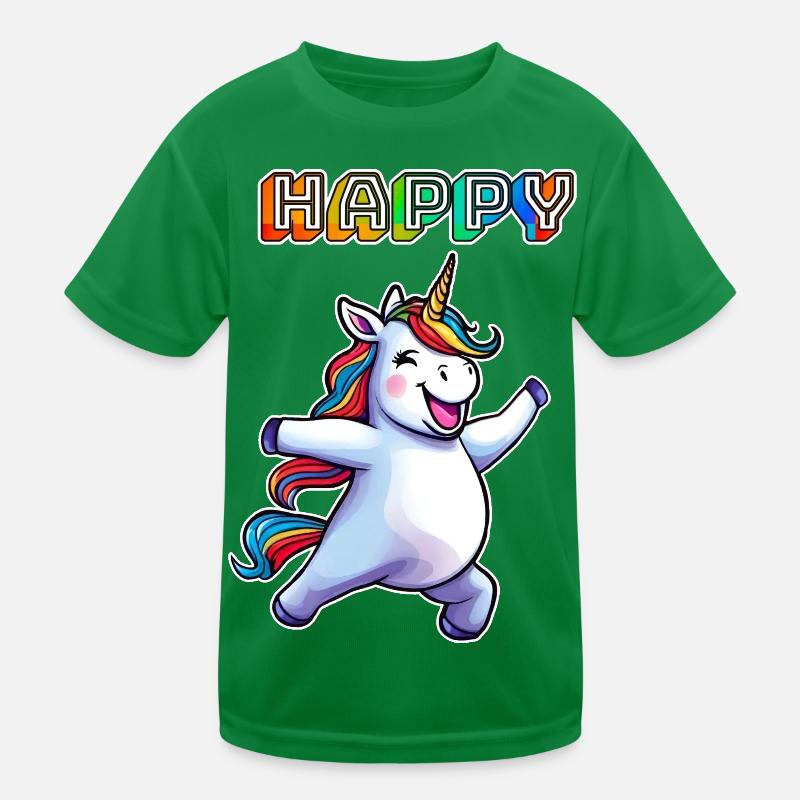Licorne dansante heureuse T-shirt sport Enfant