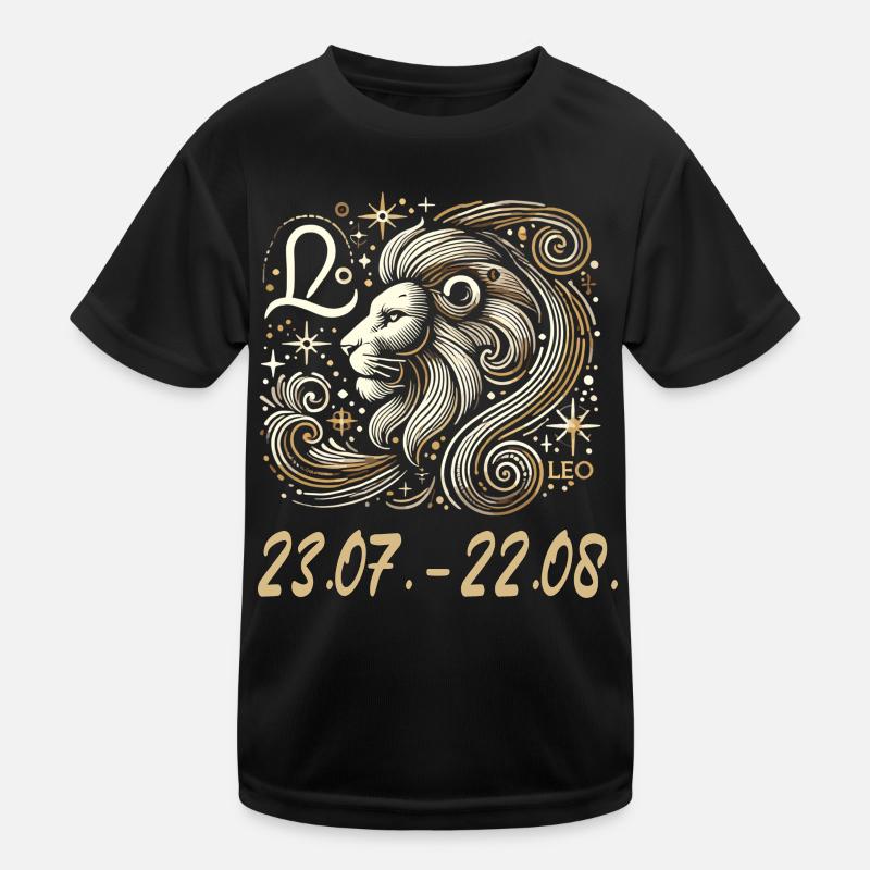 Himmlischer Löwe Sternzeichen Kinder Funktions-T-Shirt