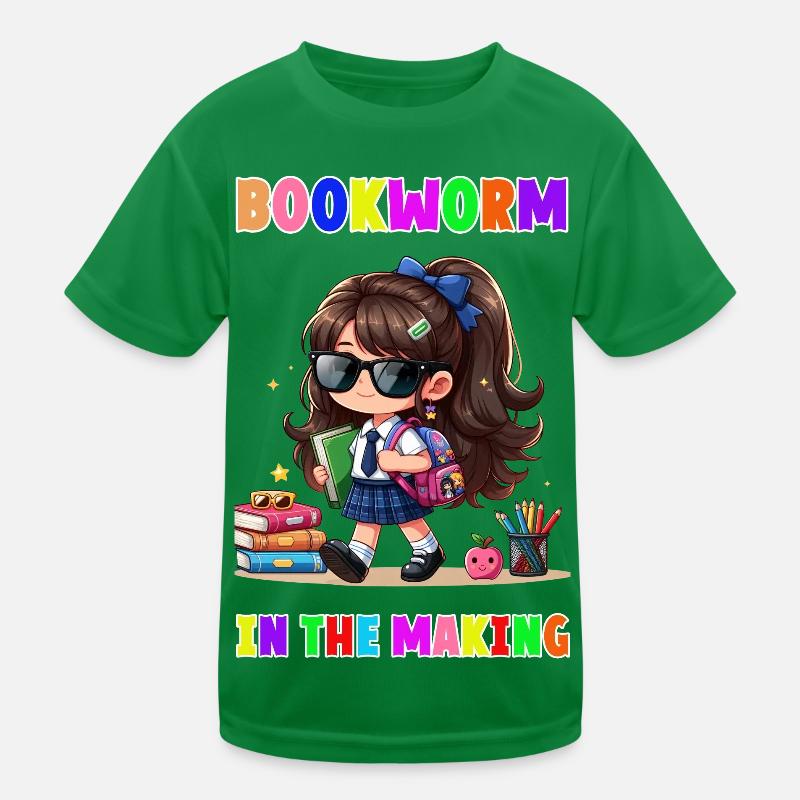 Bookworm in making Kinder Funktions-T-Shirt