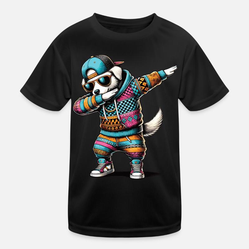 Chien de dabbing T-shirt sport Enfant