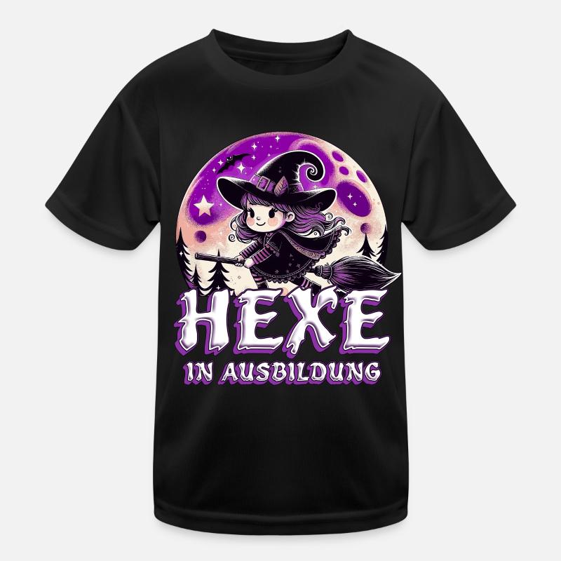 Witch in training Hexenbexen - Kids Functional T-Shirt - black