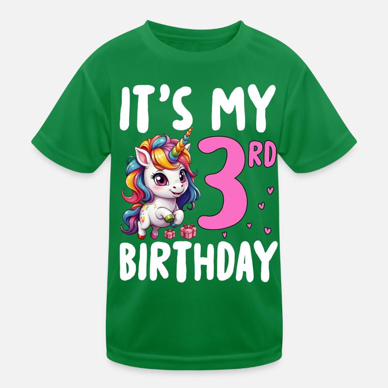 It's My 3rd Birthday Kinder Funktions-T-Shirt