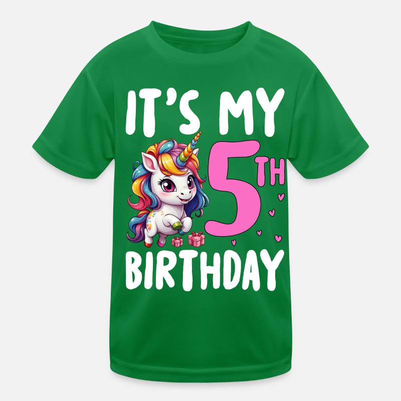 It's My 5th Birthday Kinder Funktions-T-Shirt