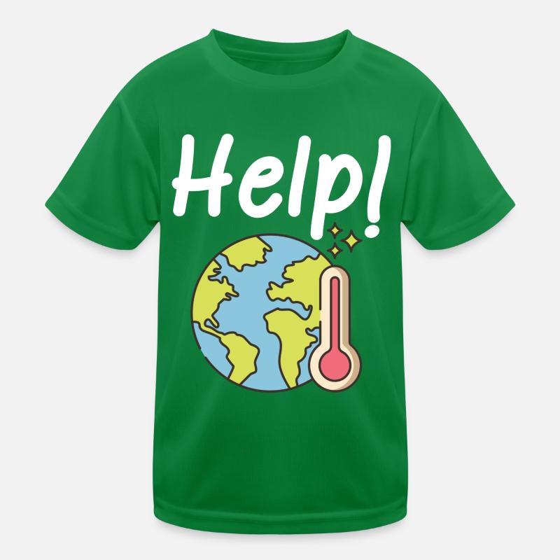 Climate change Climate protection Kids Functional T-Shirt