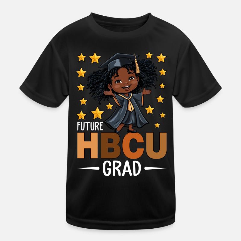 Future HBCU Grad - Kinder Funktions-T-Shirt - Schwarz