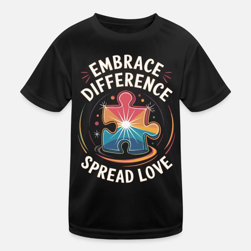 Embrace Difference Shirt Kids Functional T-Shirt
