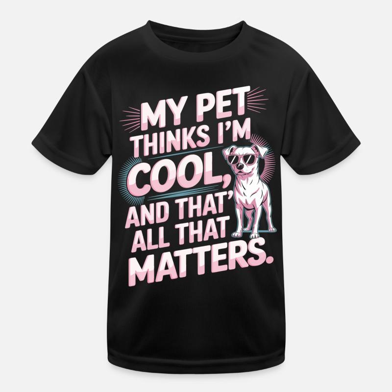 Hundeliebe mit Stil Kinder Funktions-T-Shirt