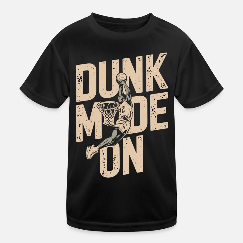 Dunk Mode Enabled Kids Functional T-Shirt