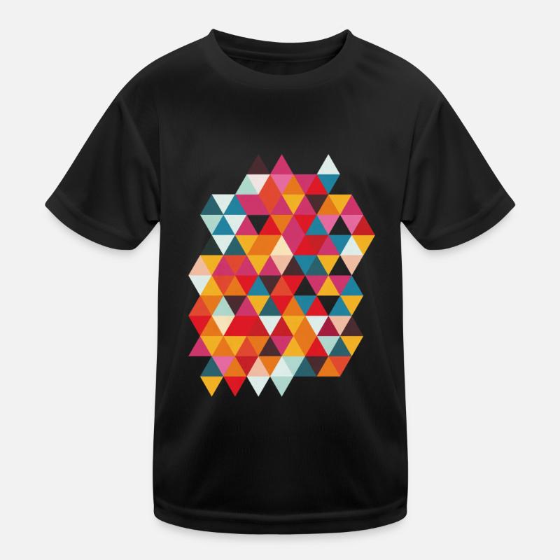 Motif graphique de Triangles, Hipster, Geometry T-shirt sport Enfant