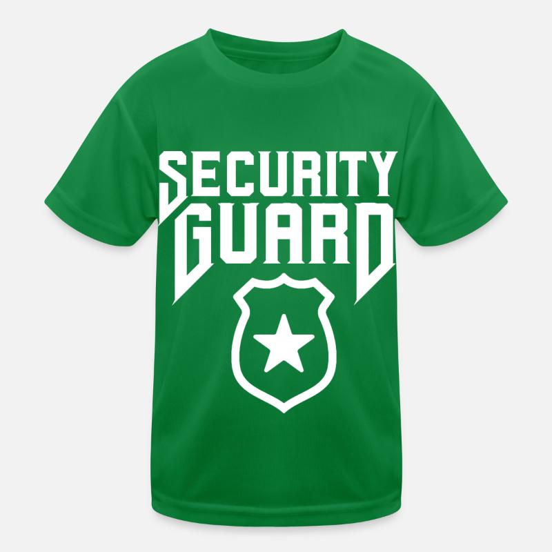 Sicherheitsbeamter Sicherheit Sicherheitsmann Kinder Funktions-T-Shirt