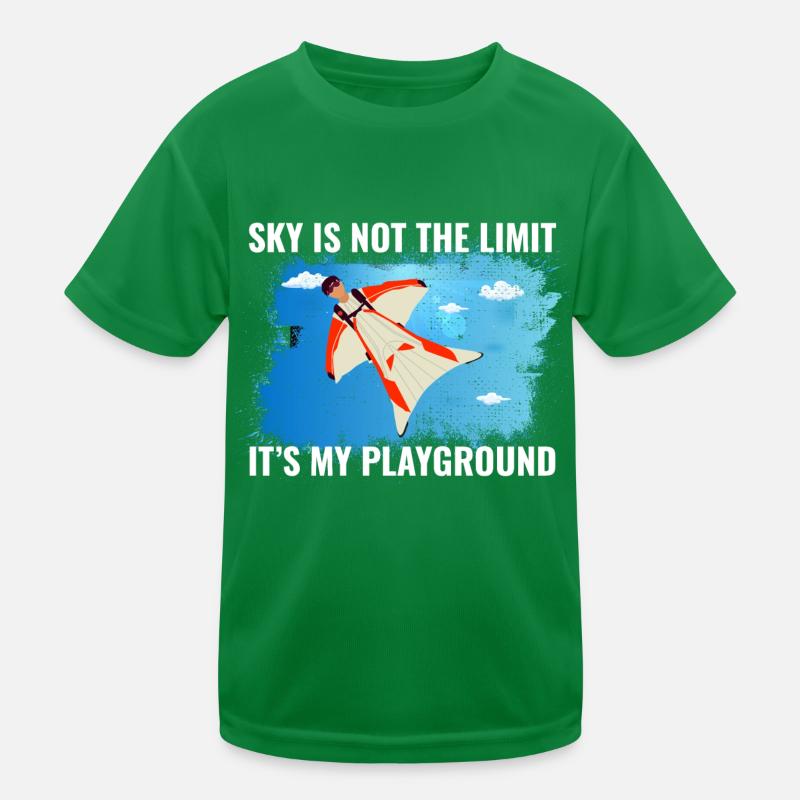 Wingsuit flying Base Jumping Skydiving Wingsuiting Kids Functional T-Shirt