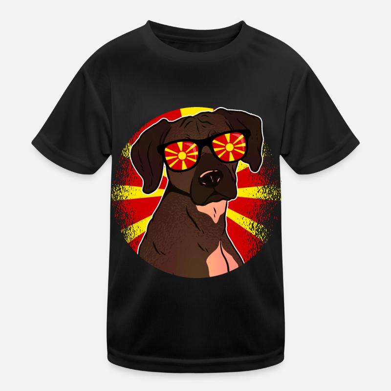 Mazedonien Kinder Funktions-T-Shirt