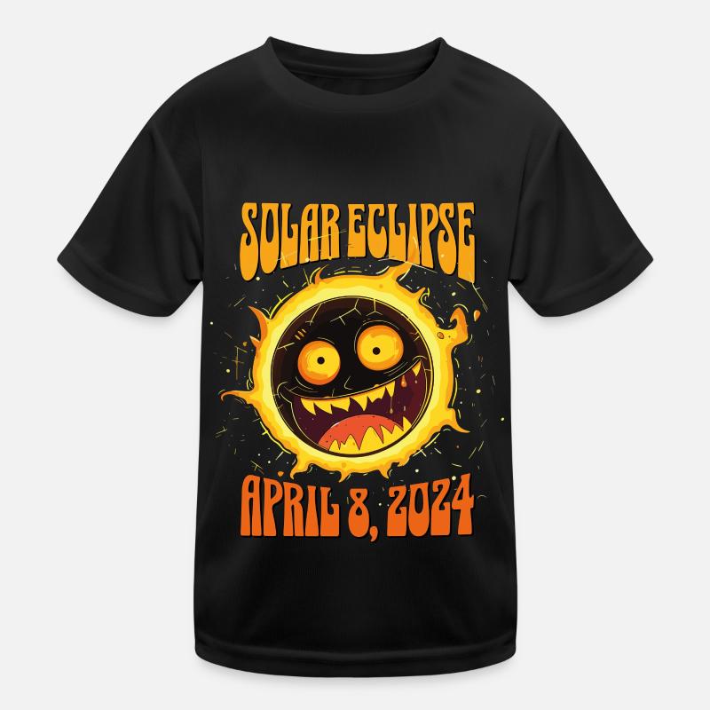 Éclipse solaire 8 avril 2024 Éclipse totale de Soleil T-shirt sport Enfant