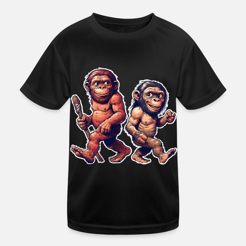 Neandertaler Kinder Funktions-T-Shirt