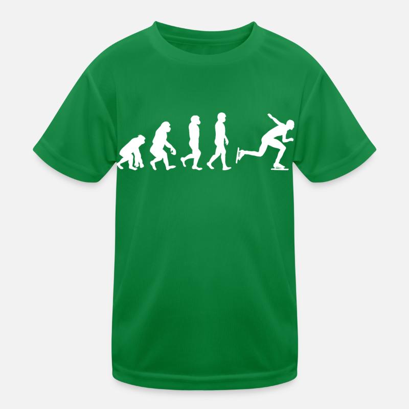 Patinage de vitesse Patineur sur glace Skate Evolution T-shirt sport Enfant