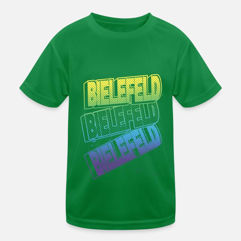 Bielefeld Germany City Font Skyline Home Kids Functional T-Shirt