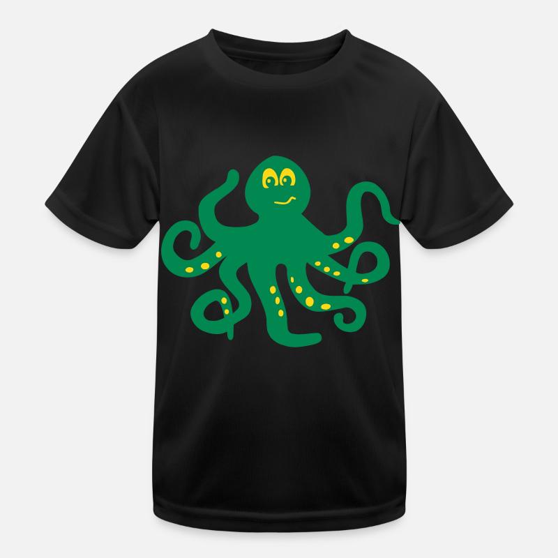 Krake Kinder Funktions-T-Shirt