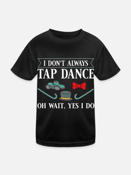 Stepptanz Anfänger Schuhe Musik lernen Tänzer - Kinder Funktions-T-Shirt - Schwarz - Vorne