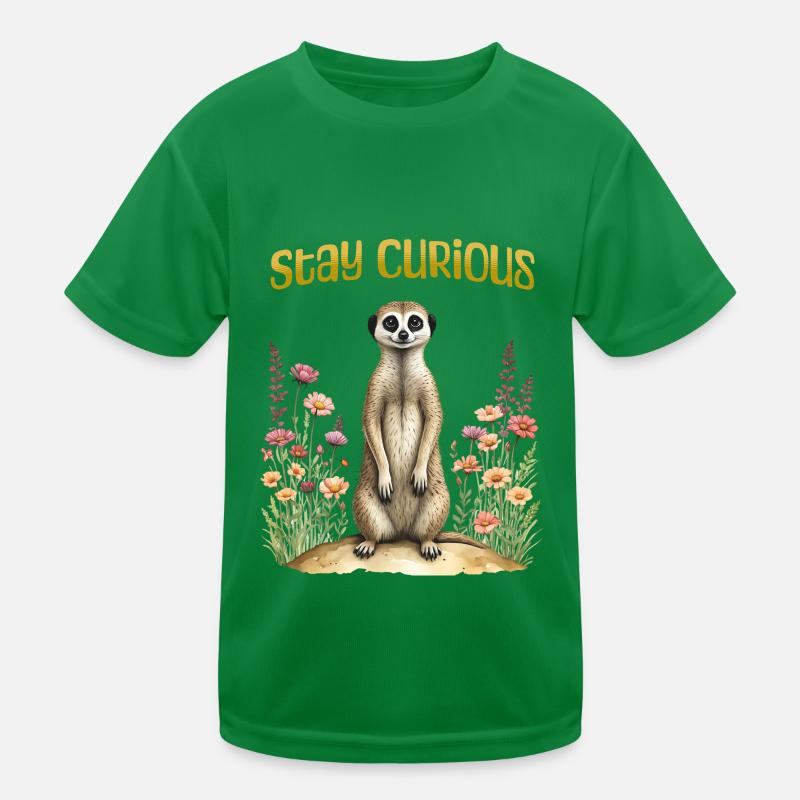 Restez curieux, suricate mignon T-shirt sport Enfant