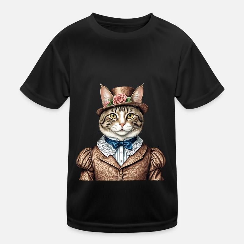 Aristokrat-Katze Kinder Funktions-T-Shirt