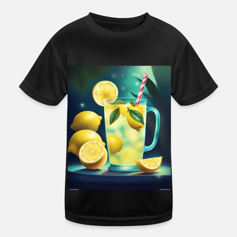 Glaskrug Limonade Kinder Funktions-T-Shirt