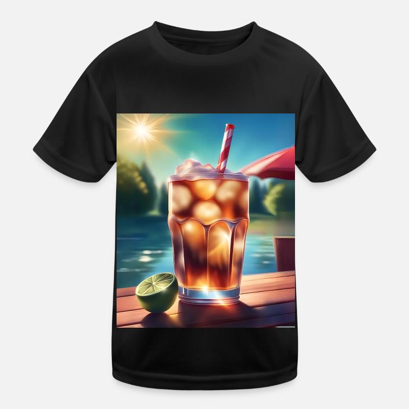 Cold cola beverage Kids Functional T-Shirt