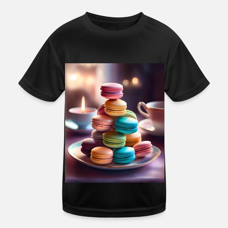 Tasty and colorful macarons Kids Functional T-Shirt