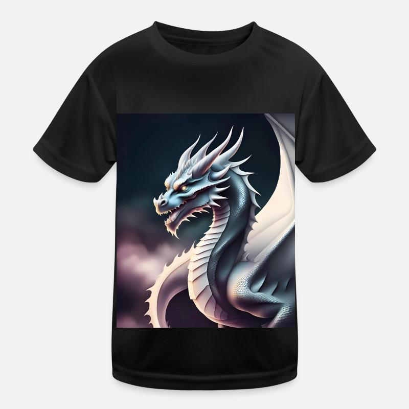 Silhouette de dragon T-shirt sport Enfant
